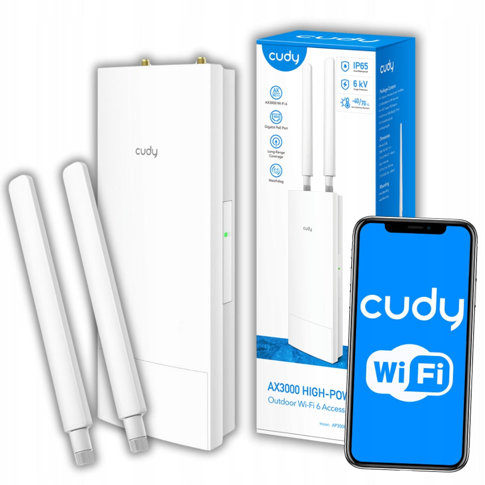 Access Point Cudy external 802.11ax (Wi-Fi 6) PoE 2,4/5 GHz Packaging status original
