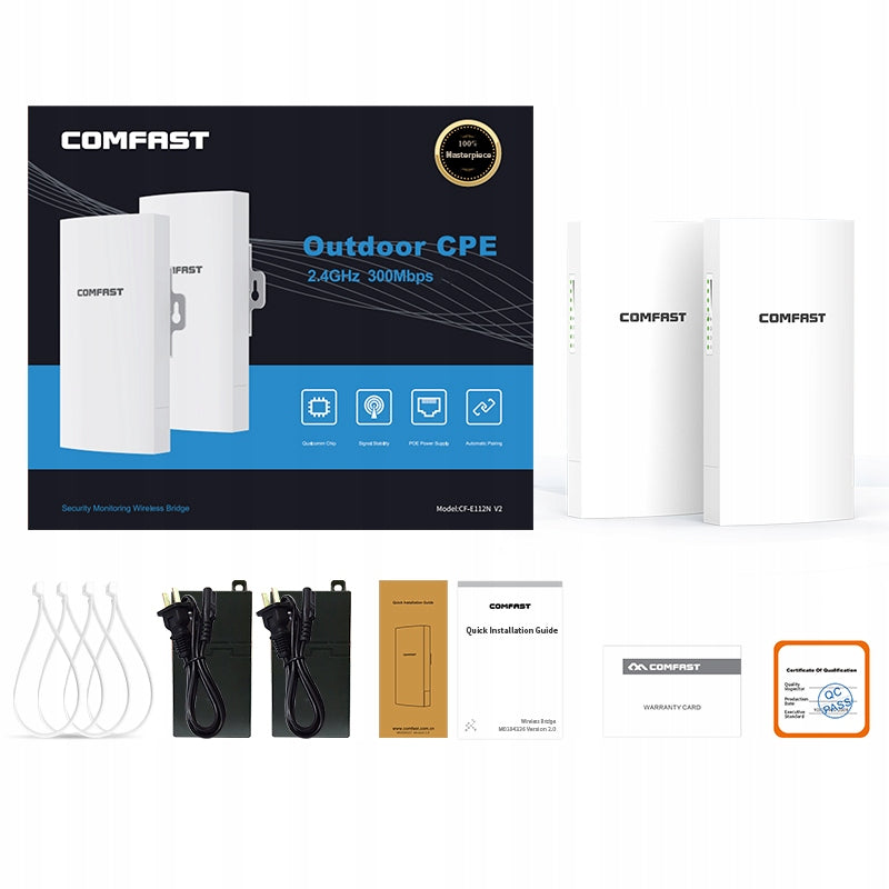 Access Point, WIFI CPE Bridge Comfast CF-E112N V2 802.11n Signal Amplifier Packaging status original
