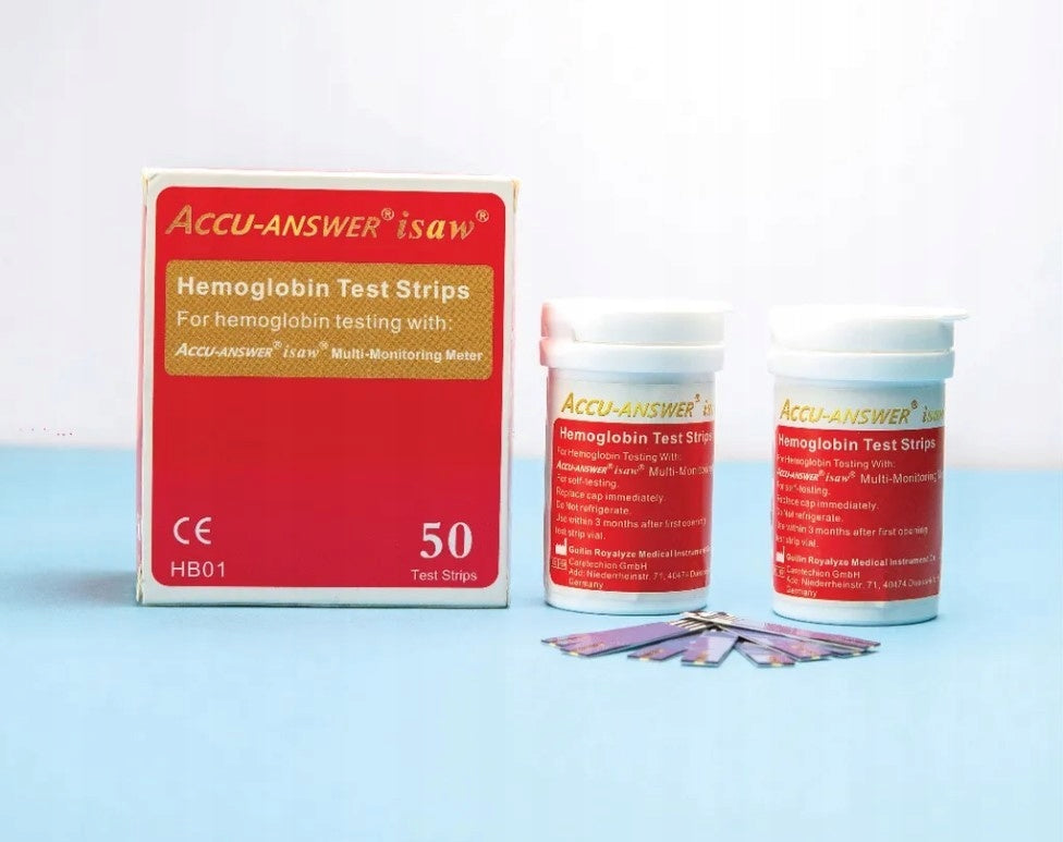 Accu-Answer iSaw Hemoglobin Test Strips HB01 50 strips