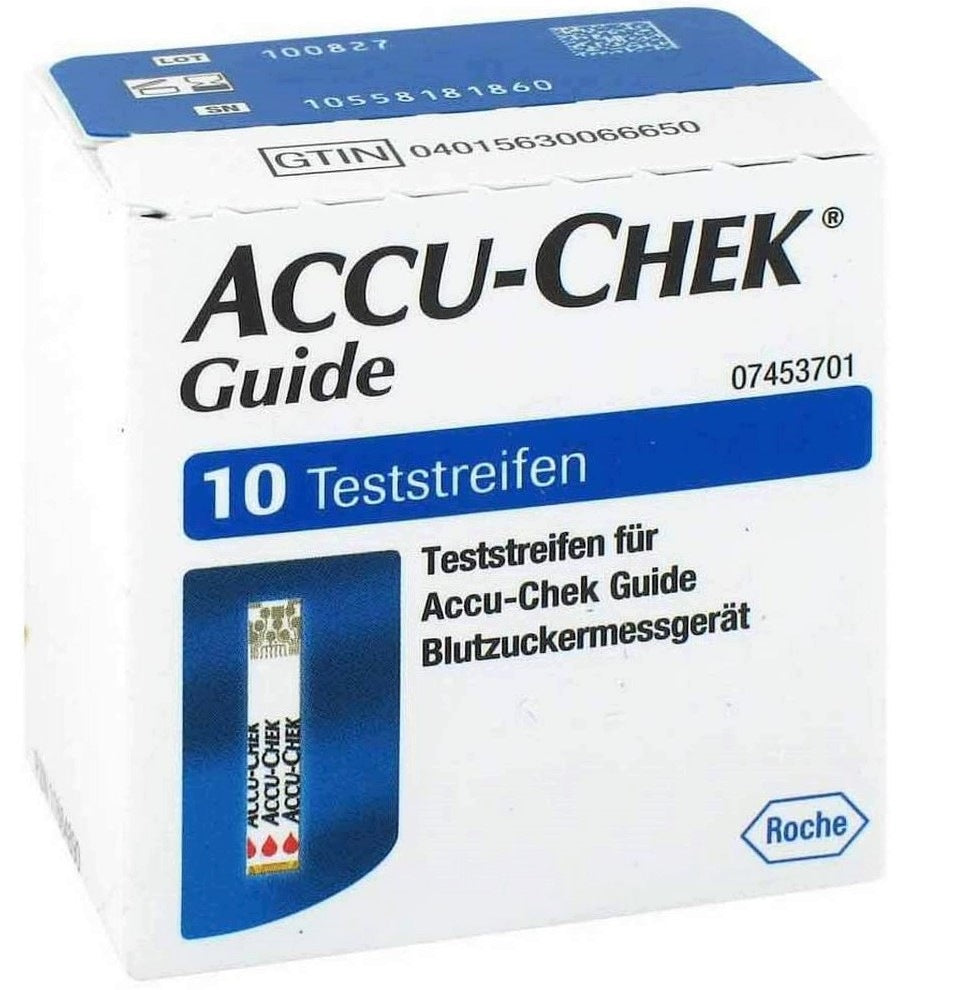 Accu-Chek Guide Strip Tests 10 Pack Packaging status original