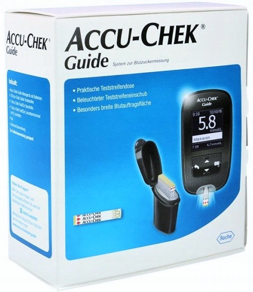 Accu-Chek Guide System/mg/dL Kit Packaging status original