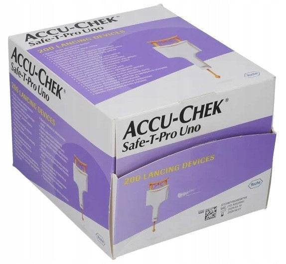 Accu-Chek Safe-T-Pro Uno 200 pcs sterile lancets, lancets