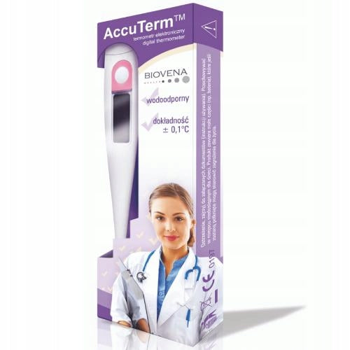 AccuTerm Waterproof Electronic Thermometer, Accurate DT-12, 1pc