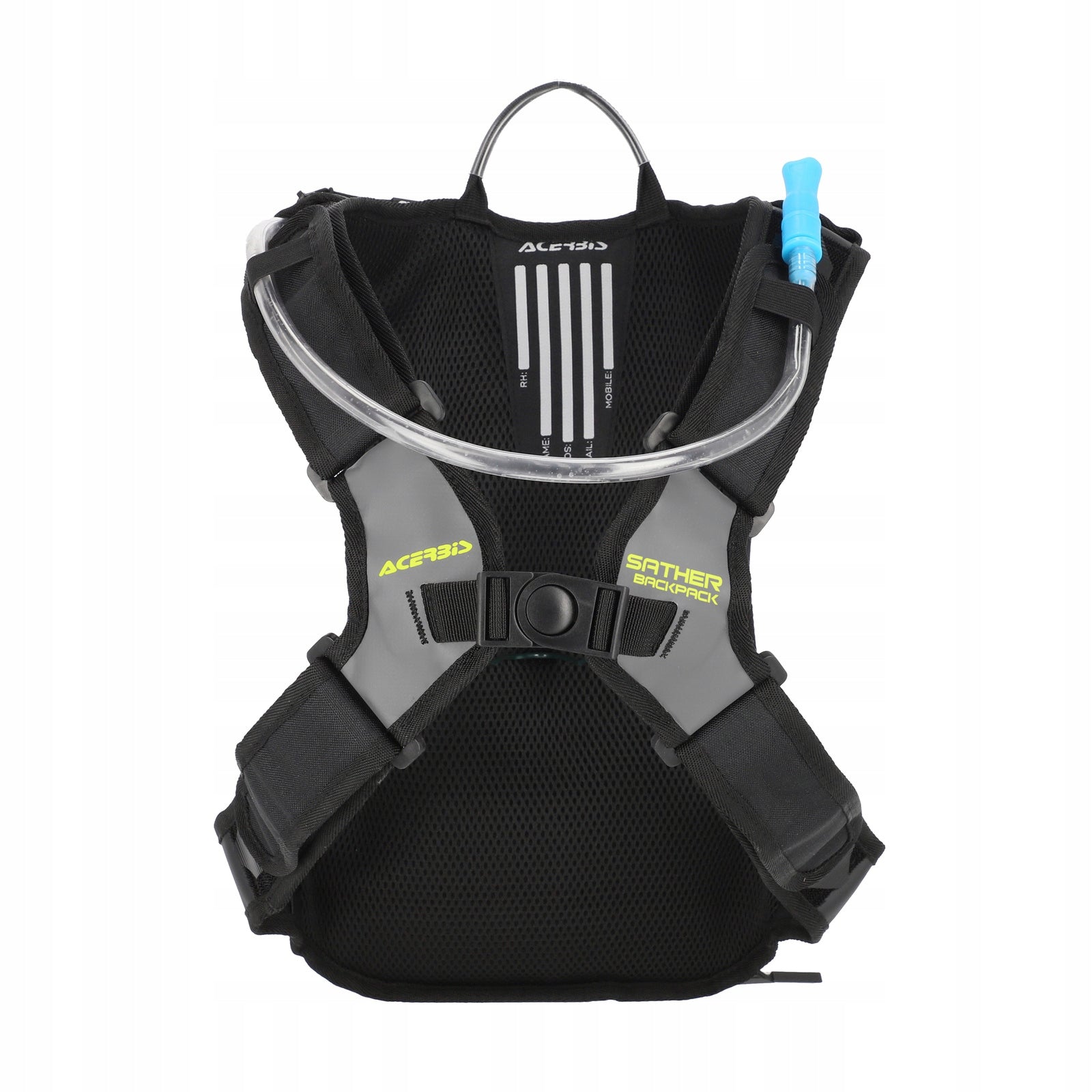 Acerbis Backpack SATHER 9L Camelbag grey water bottle 2l Motorcycle Manufacturer Acerbis