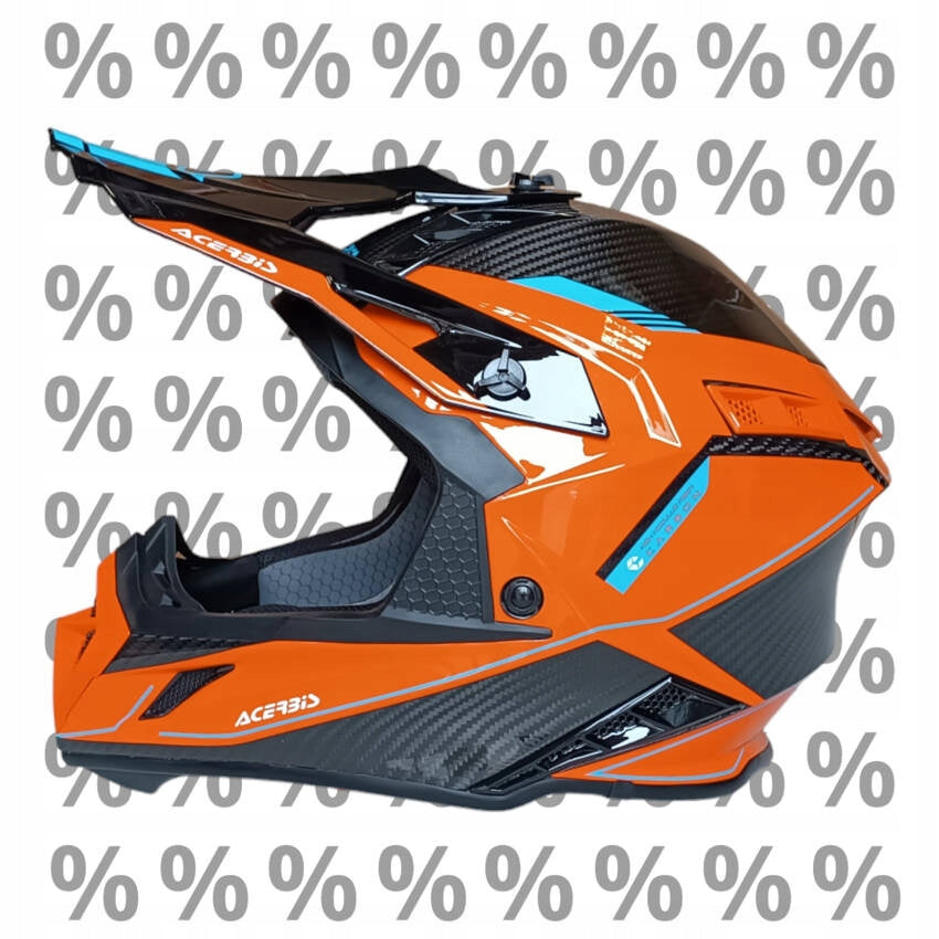 Acerbis Steel Carbon 2206 helmet with small XXL Cross Enduro paint defect