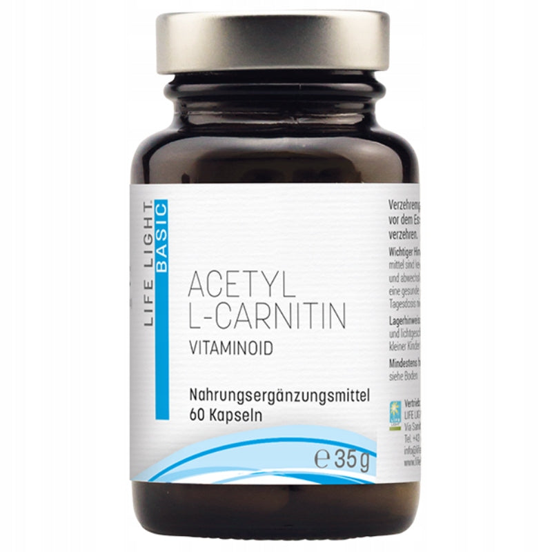 Acetyl L carnitine 60 caps. 500mg Expiration date at least 3 months from the date of purchase