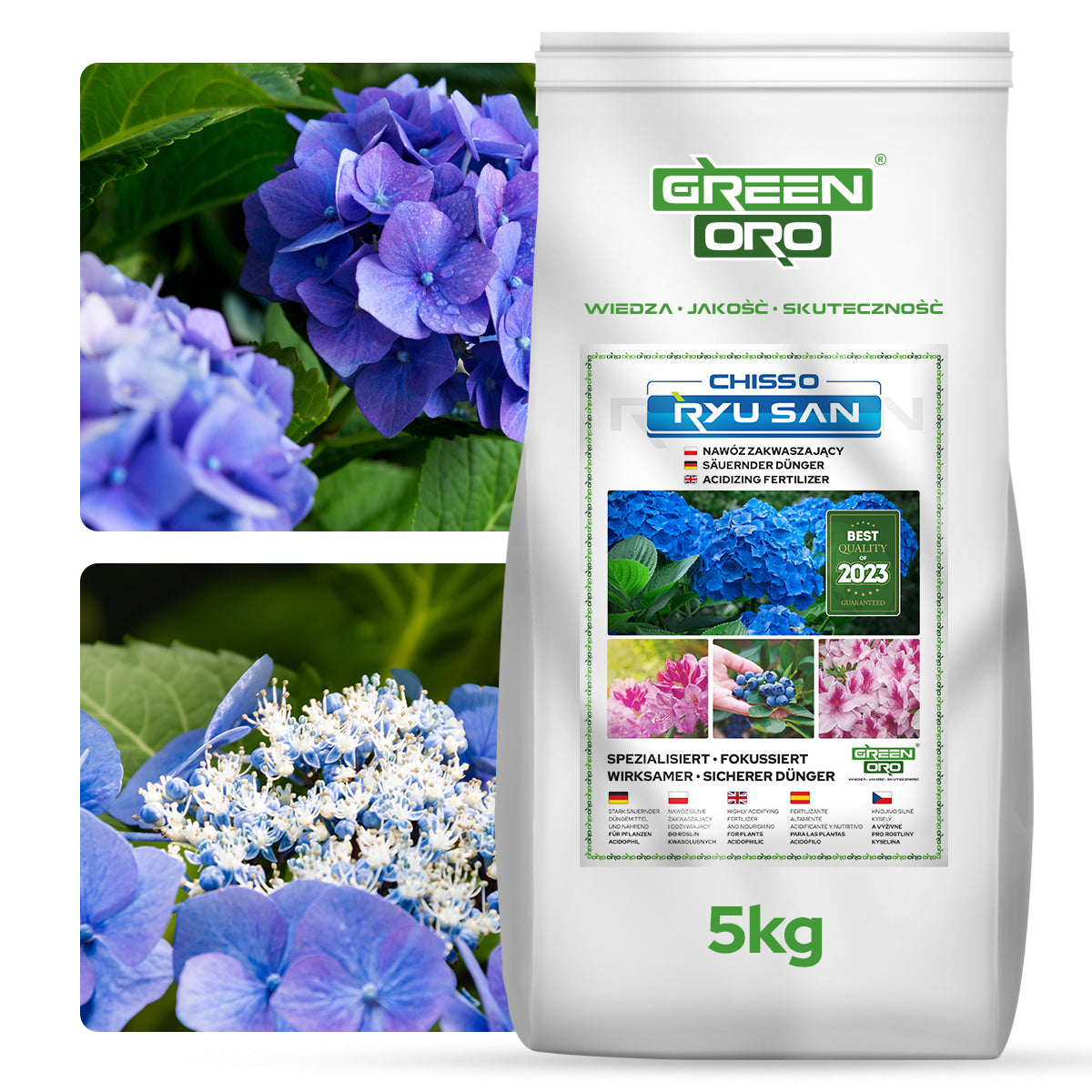 Acidifying Fertilizer for Blueberries Hydrangea Rhododendrons Summer Autumn 5kg