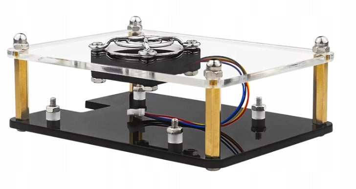 Acrylic Case for Raspberry Pi 5 Stackable Cluster with Fan Manufacturer code OBD-031