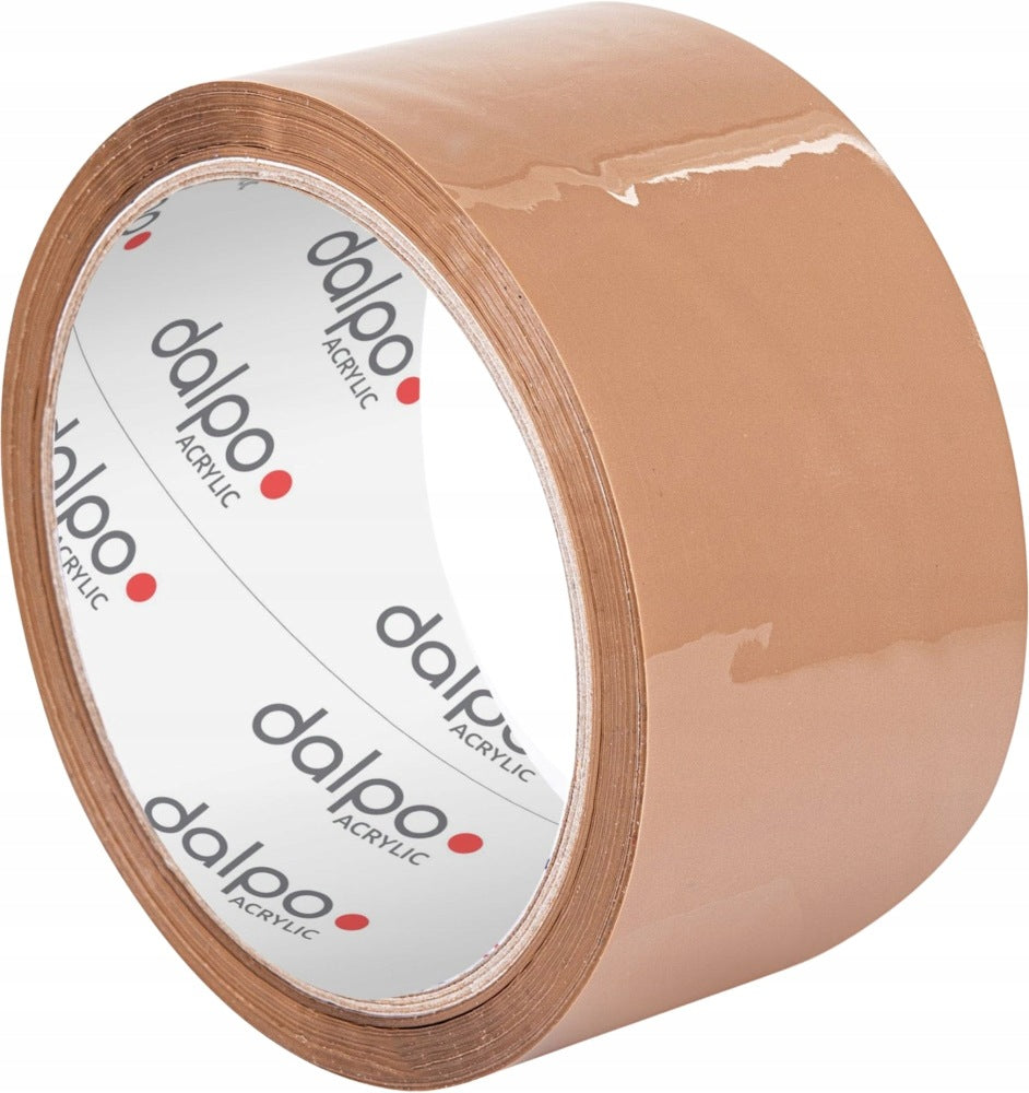 Acrylic Packing Tape 48mm x 45m, Brown Self Adhesive Durable x 6 Pcs Packaging status original