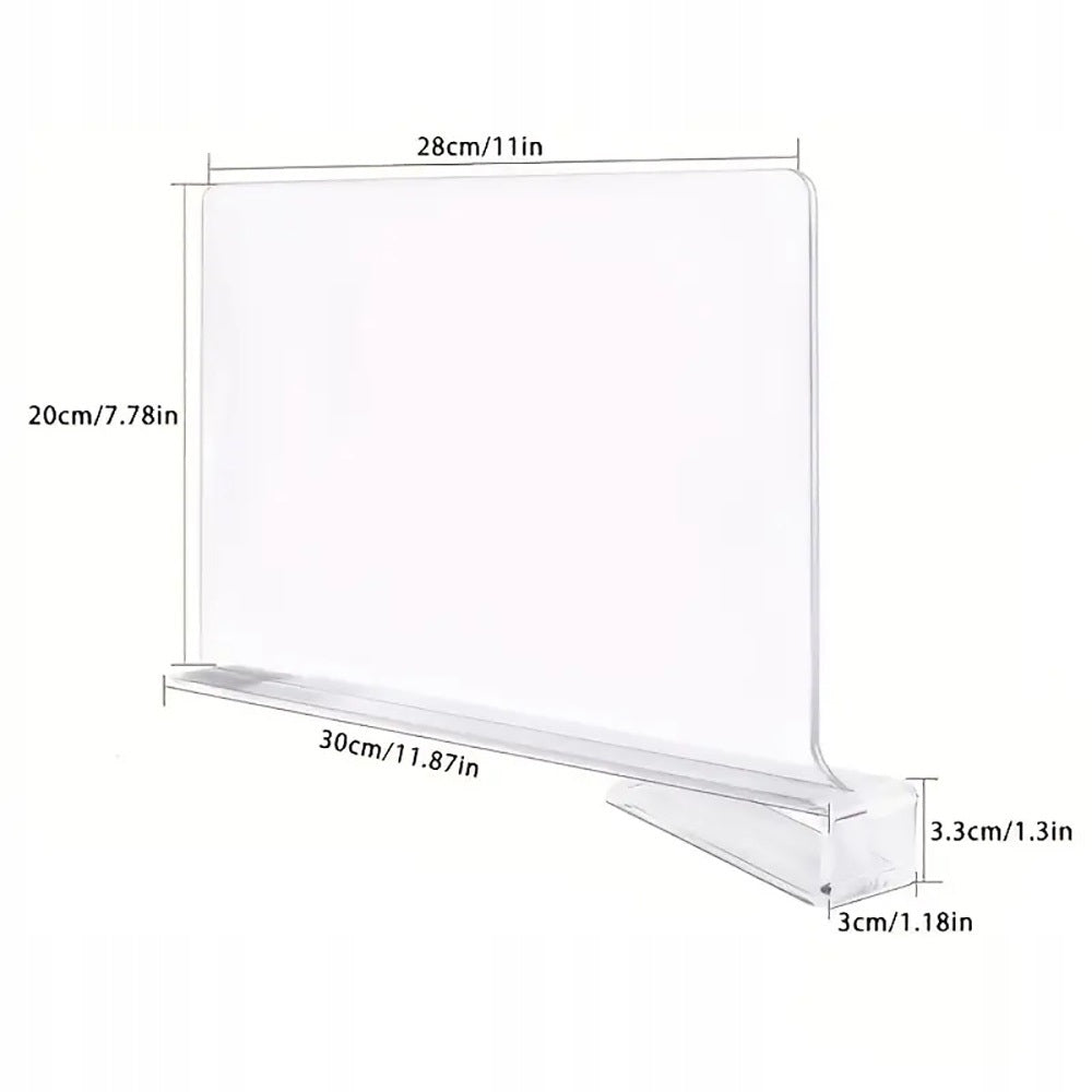 Acrylic Partitions For Wardrobes, Multifunctional Partitions Transparent 30x20cm Brand no brand