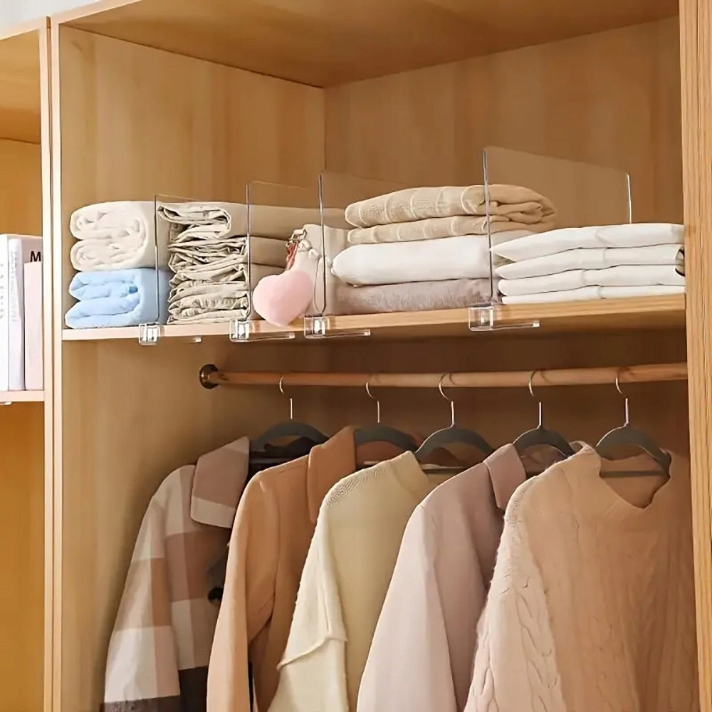 Acrylic Partitions For Wardrobes, Multifunctional Partitions Transparent 30x20cm Kind wardrobe organizer
