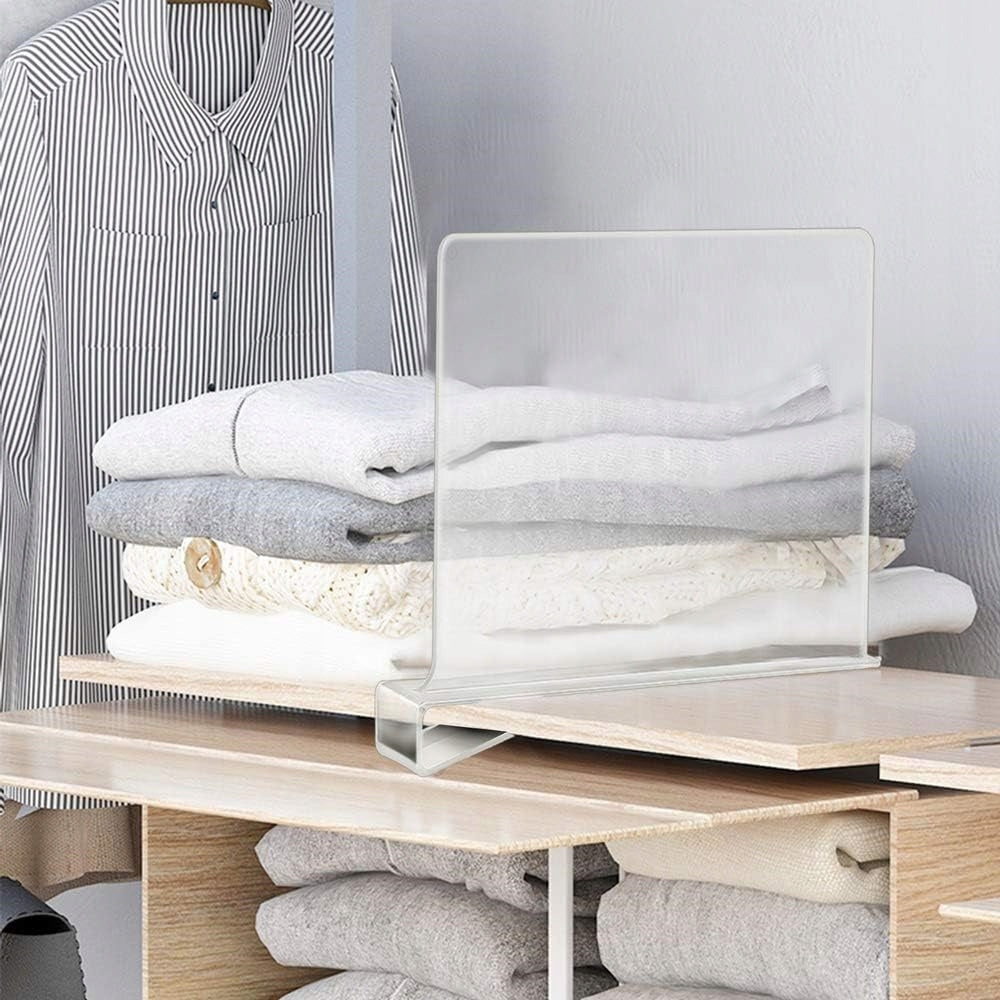 Acrylic Partitions For Wardrobes, Multifunctional Partitions Transparent 30x20cm Product height 20 cm