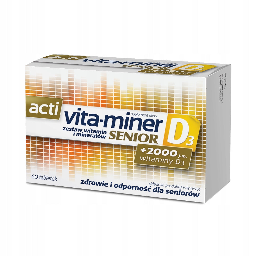 Acti Vita-miner Senior D3 2000, 60 tablets
