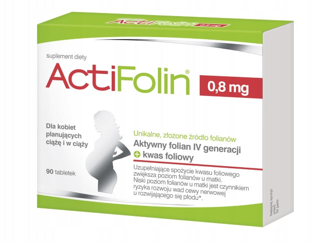 ActiFolin 0,8 mg Active Folate 90 tablets LARGE