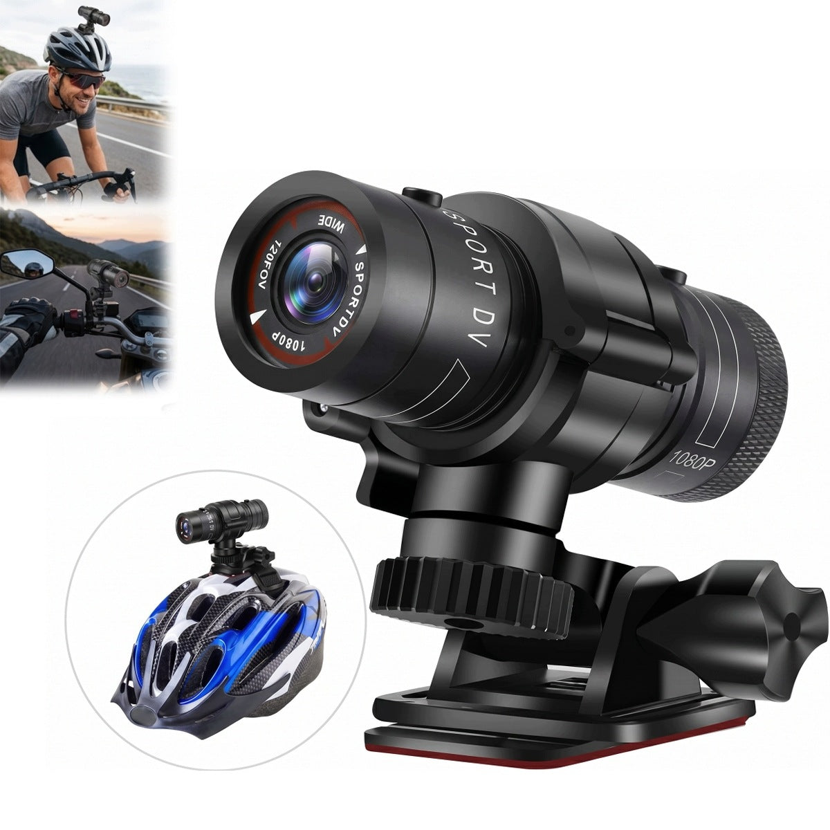 Action Camera 1080P Waterproof with 2.5h Battery – For Sports and Driving