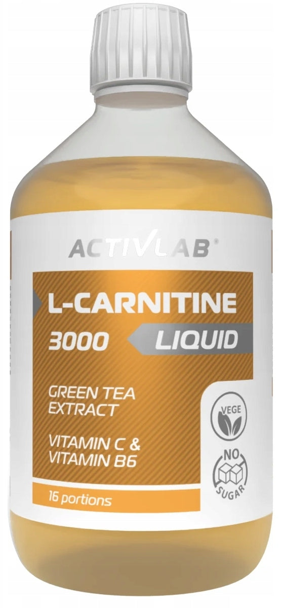 ActivLab L-Carnitine 3000 500ml Weight Loss with Orange Flavoured L-Carnitine