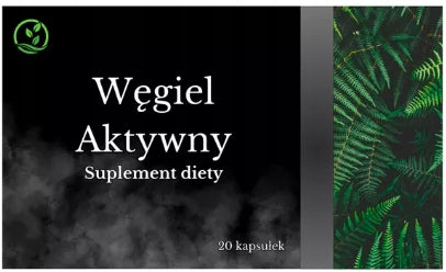 Activated carbon 20 capsules microcrystalline cellulose peppermint