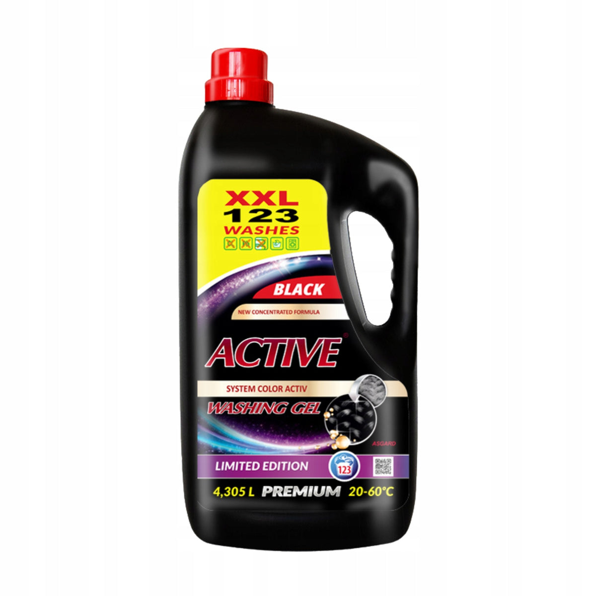 Active BLACK Liquid, Black Washing Gel 4,3L-123 Washing