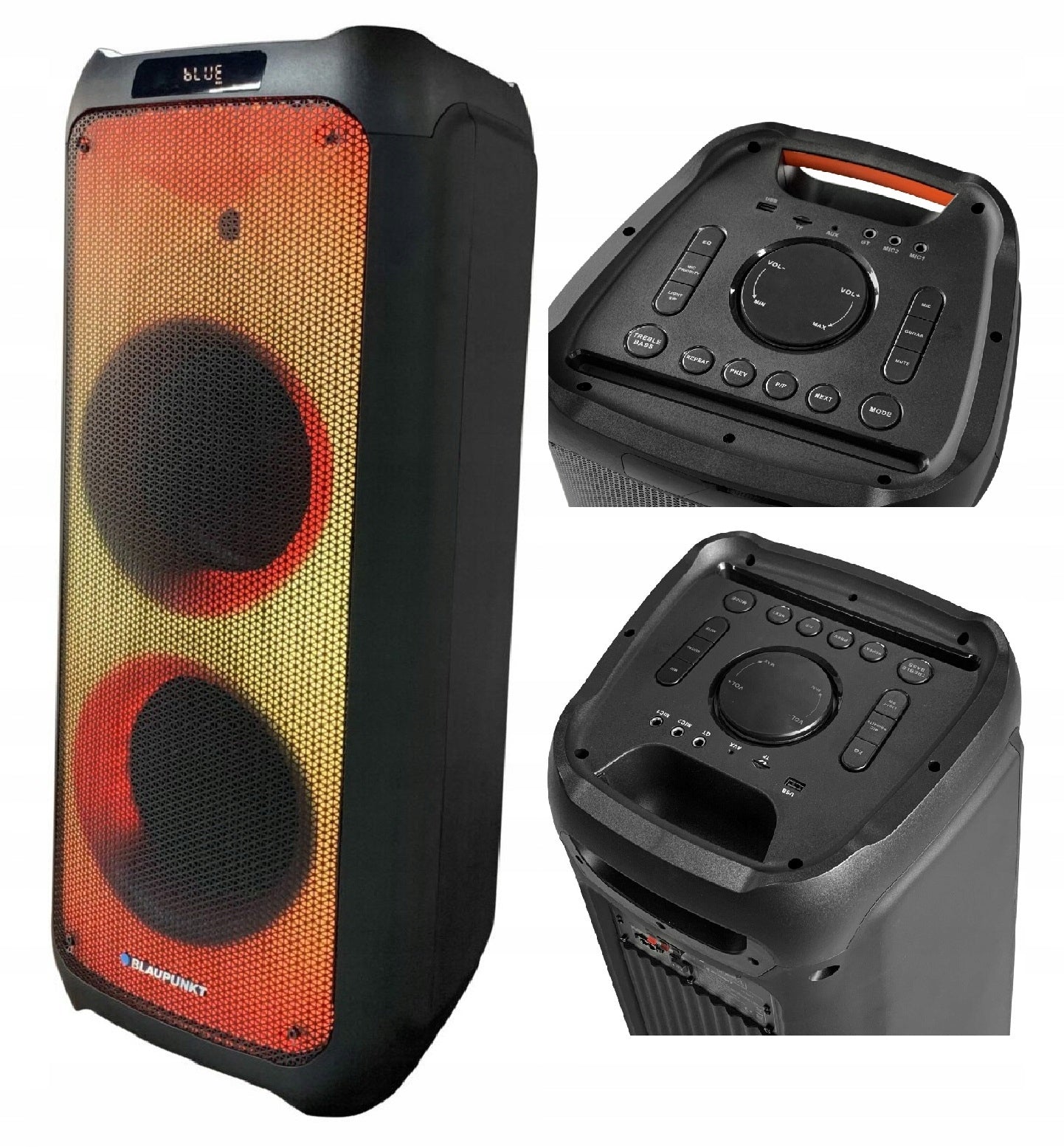 Active Column Blaupunkt PB10DB Bluetooth Karaoke FM Remote + 2x Microphone Color multicolor