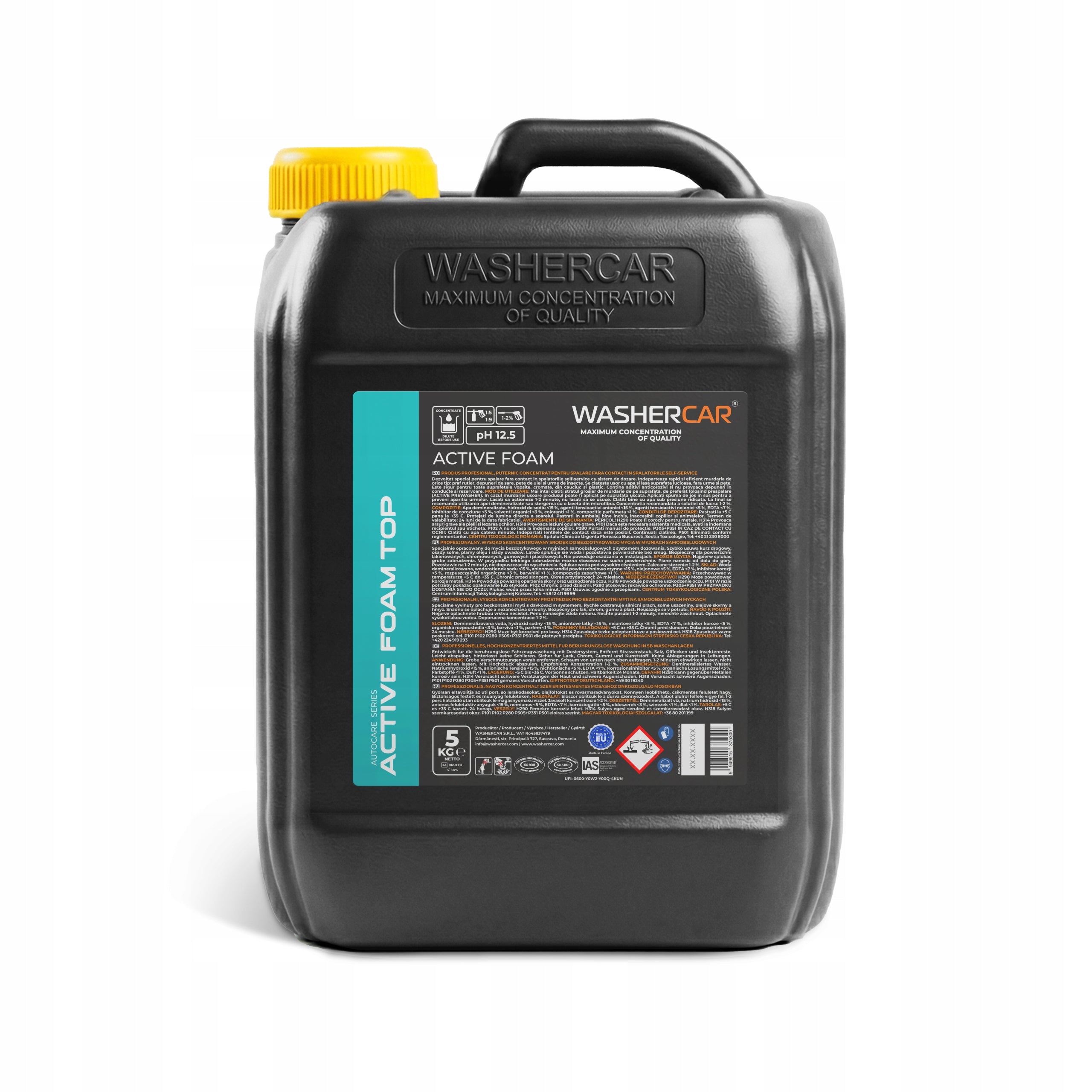 Active Non-Contact Foam for Washer 5L – Concentrate WasherCar Top