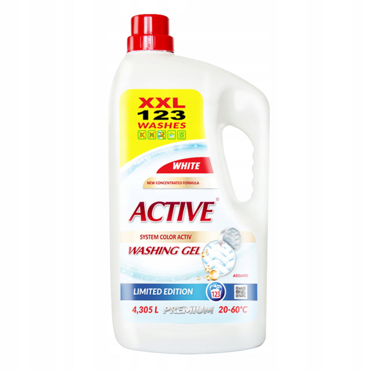Active WHITE Liquid, White Washing Gel 4,3L-123 Washing