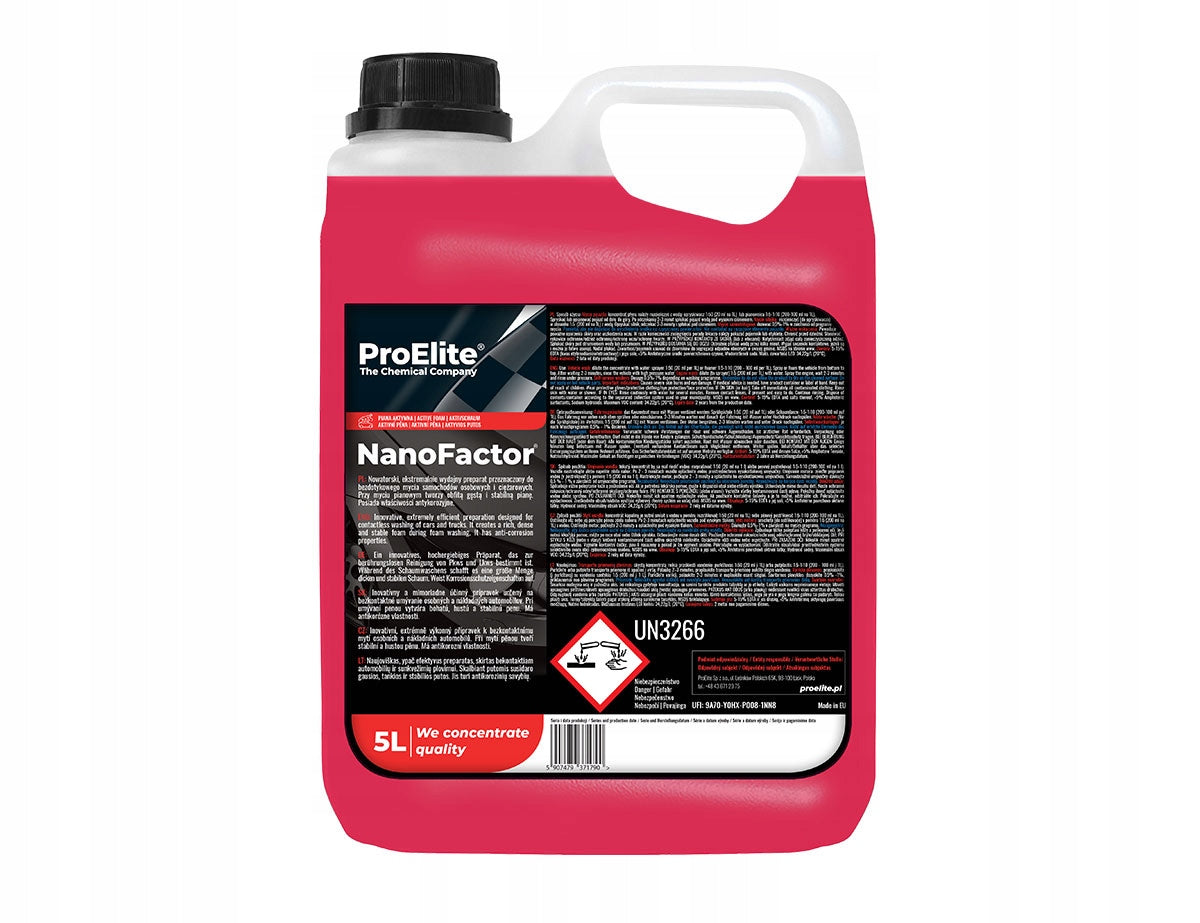 Active foam for washing vehicles ProElite NanoFactor 5L