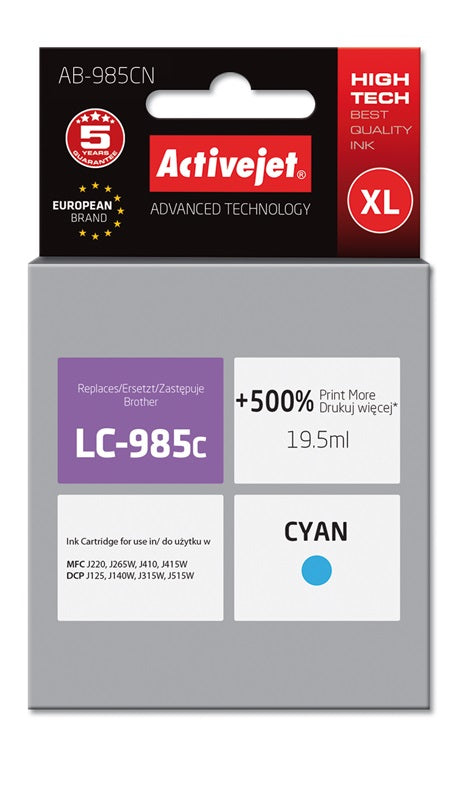 ActiveJet AB-985CN ink for Brother blue (cyan) Manufacturer ActiveJet
