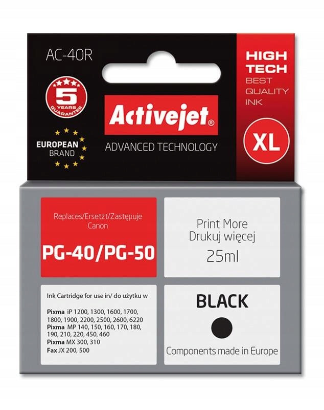 ActiveJet ink for Canon black (black) PG-40/PG-50