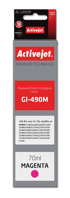 Activejet AC-G490M (Canon GI-490M replacement; Supreme; 70 ml; 7000 stro)