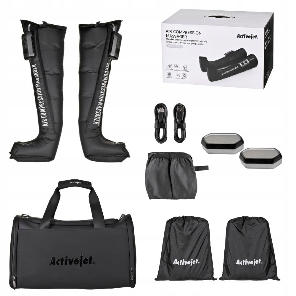 Activejet Lymphatic Leg Massager M Presotherapy 5 Cells Wireless