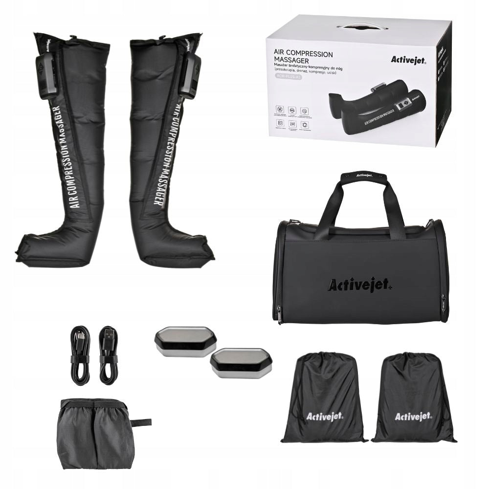 Activejet Presotherapy Leg L Compression Massager 5 Cells Lymphatic Drainage