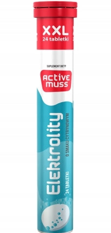 Activemuss Electrolytes Tube XXL 5x24 Effervescent Tablets Dietary Supplement Brand Polski Lek