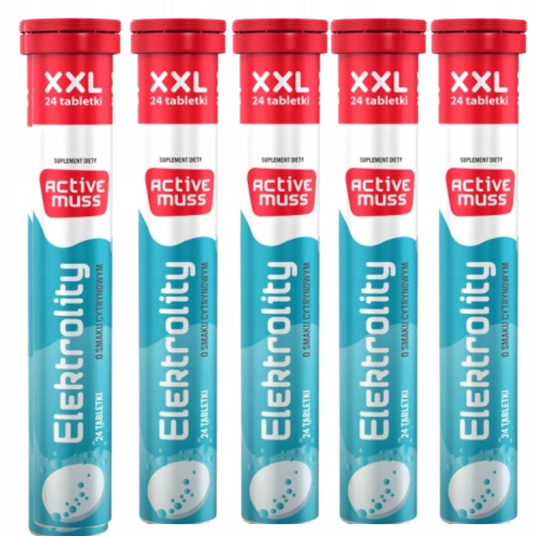 Activemuss Electrolytes Tube XXL 5x24 Effervescent Tablets Dietary Supplement