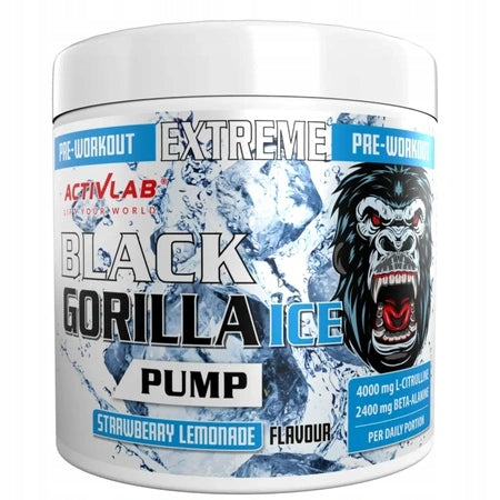 Activlab Black Gorilla Ice Pump PRE-WORKOUT L-CITRULLINE AAKG 300g Expiration date at least 1 year from the date of purchase