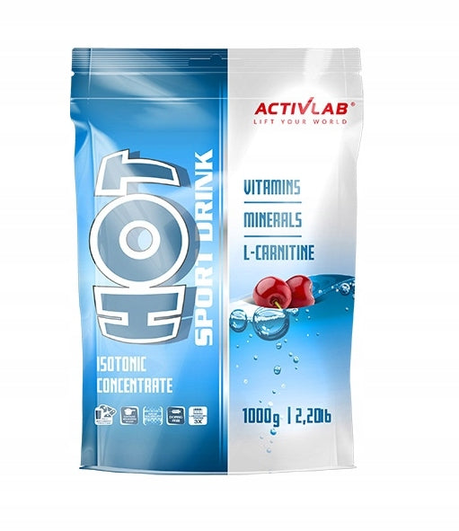 Activlab Hot Sport Drink isotonic cherry flavour 1000g