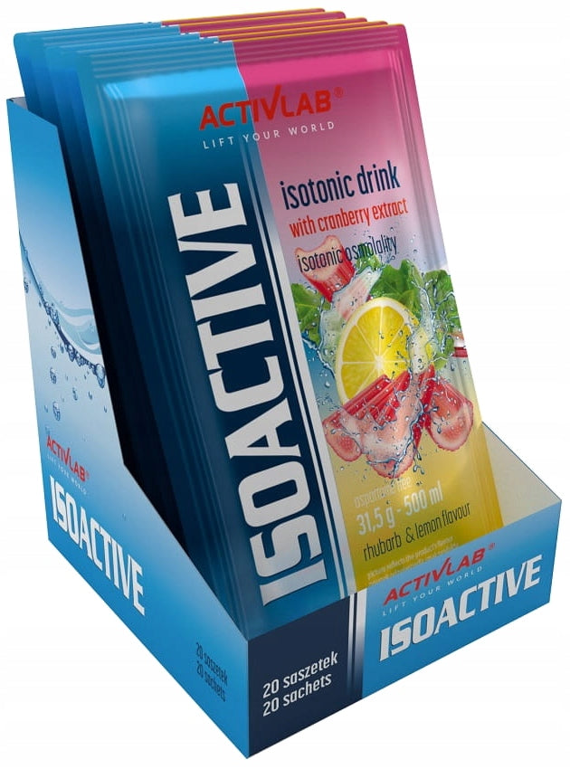 Activlab ISOACTIV Isotonic 31,5gx20 Rhubarb Lemon EAN (GTIN) 5907368800349