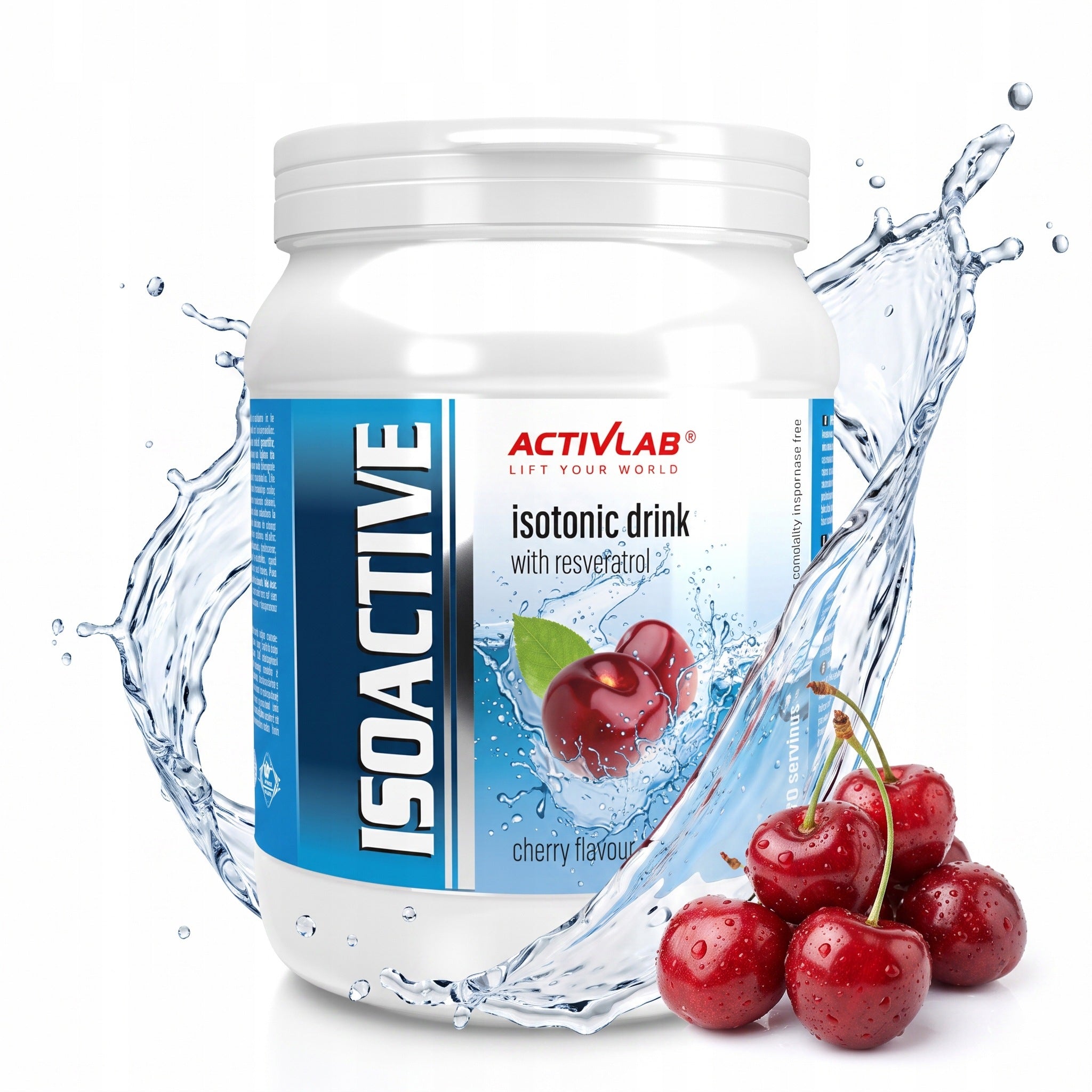 Activlab Isoactive 630g Isotonic Electrolyte Drink WITHOUT SUGAR Cherry
