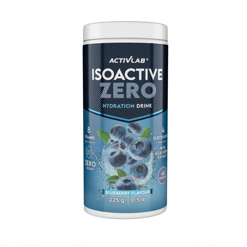 Activlab Isoactive ZERO isotonic 225g blueberry flavour