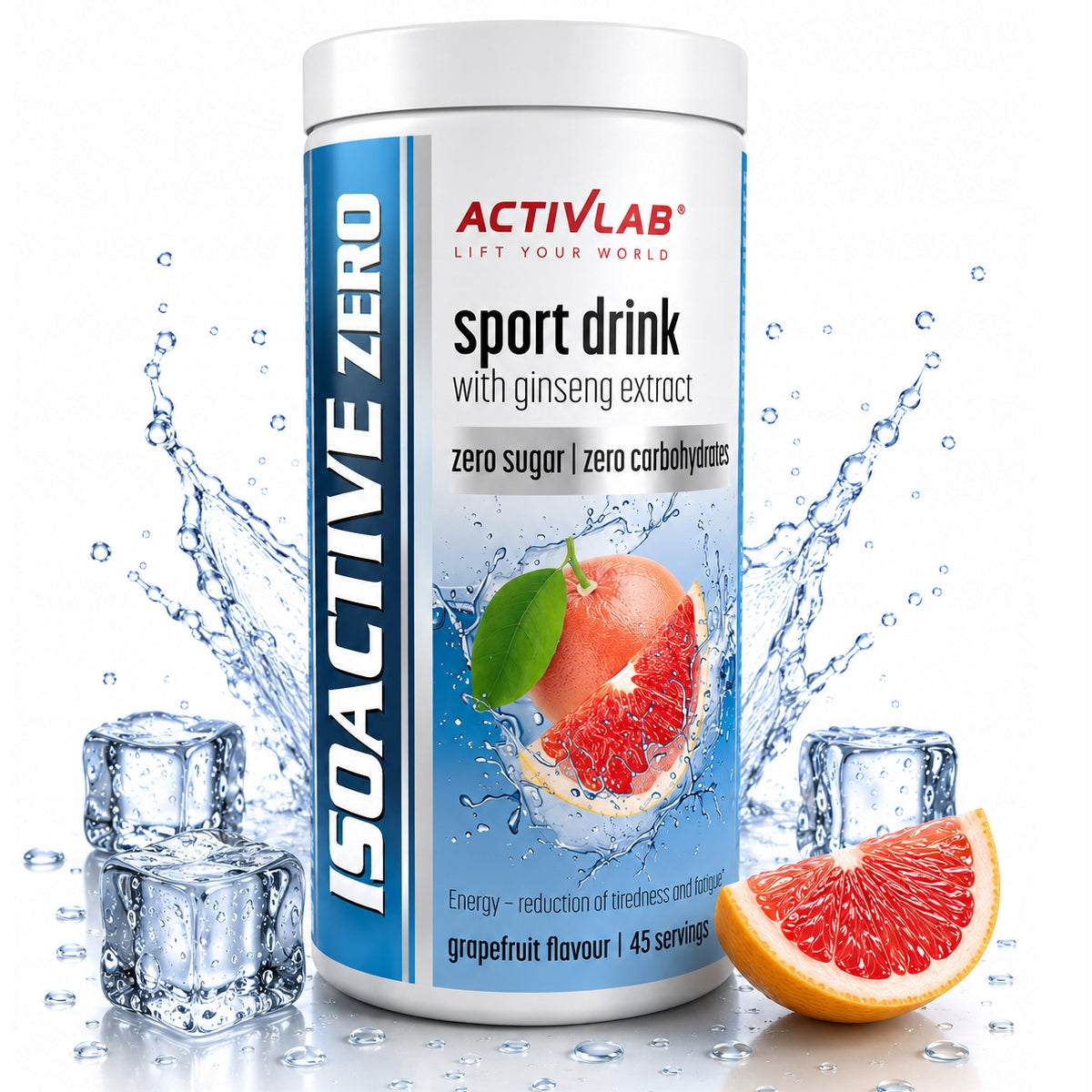 Activlab Isoactive Zero Sugar Grapefruit 225 g Isotonic Drinking Electrolytes