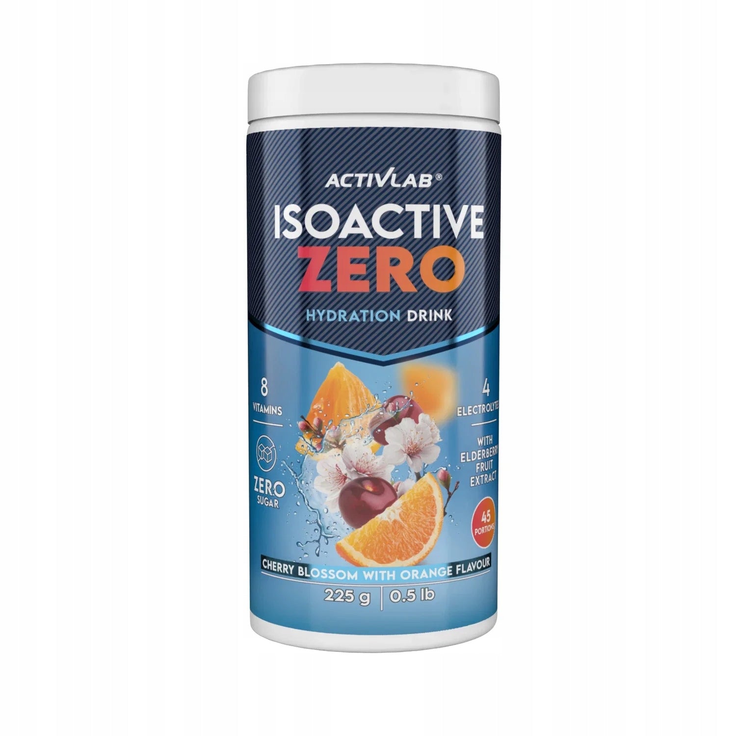 Activlab Isoactive Zero isotonic cherry blossom flavor with orange 225 g
