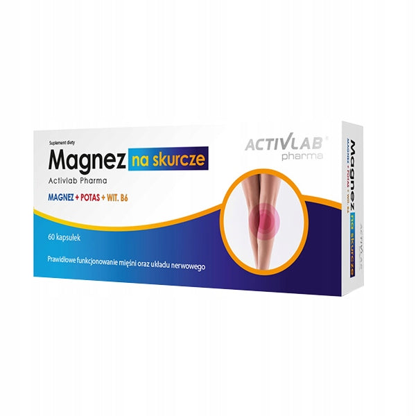Activlab Magnesium for Contractions Potassium Vitamin B6 fatigue regeneration 60 caps