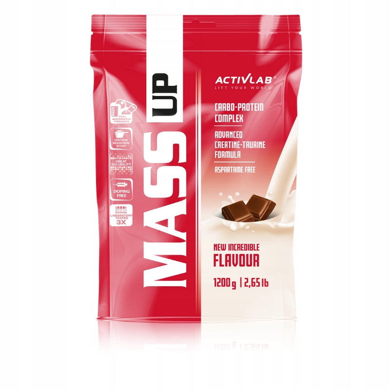 Activlab Mass Up 1200g CHOCOLATE PROTEIN GAINER CARBOHYDRATES MASS