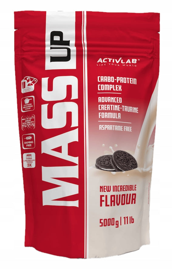 Activlab Mass Up creatine protein 5kg Cookie Brand Activlab