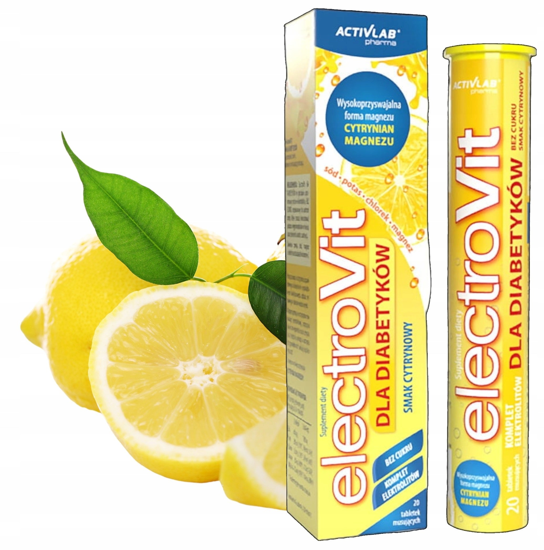 Activlab Pharma Electrovit for diabetics lemon 20 tablets Manufacturer code FR/340