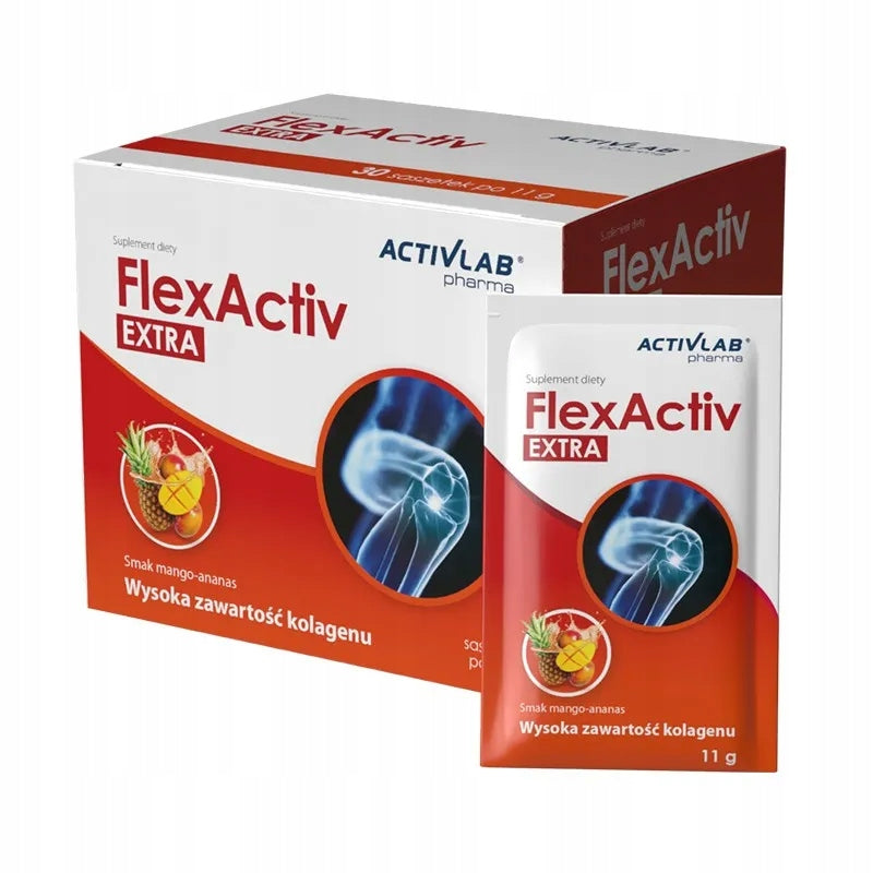 Activlab Pharma FlexActiv Extra collagen for joints mango-ananas flavor 30 sash.