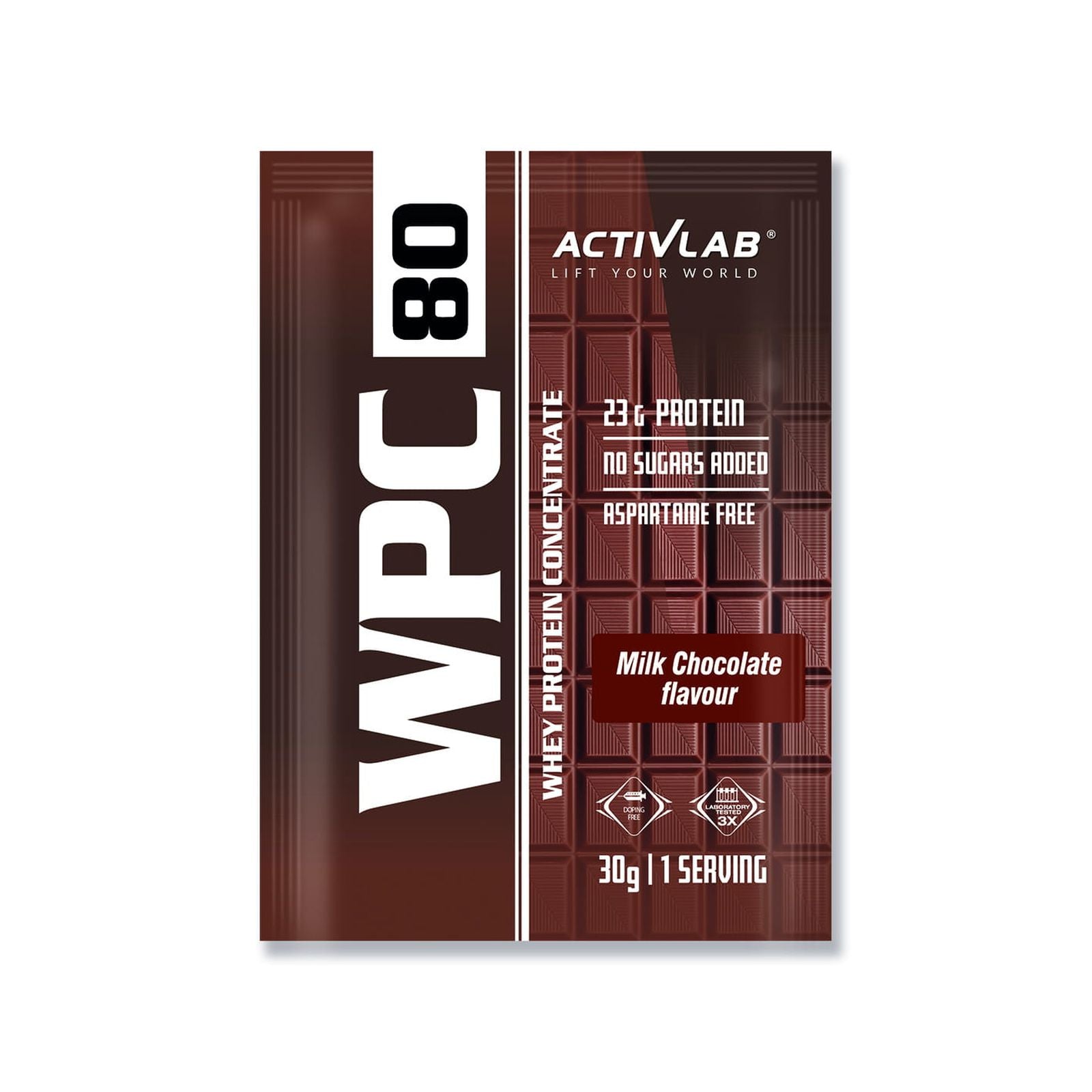 Activlab WPC 80 Milk Protein Concentrate Protein Shake Chocolate 30 g Expiration date at least 1 year from the date of purchase