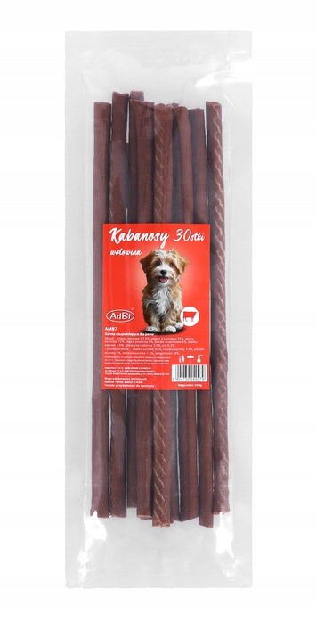 AdBi AM87 KABANOSY 30stki BEEF 30cm 240g (10pcs)