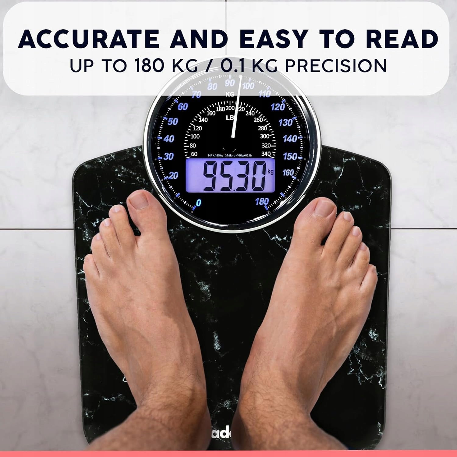 Adamson Hybrid 2-in-1 Digital Analog Bathroom Scale Manufacturer code B0CRF17Q2R