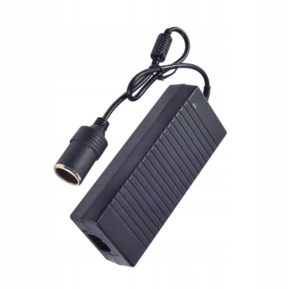 Adapter 230V to 12V 10A with cigarette lighter socket 120W Packaging status original