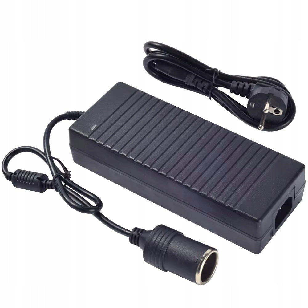 Adapter 230V to 12V 10A with cigarette lighter socket 120W